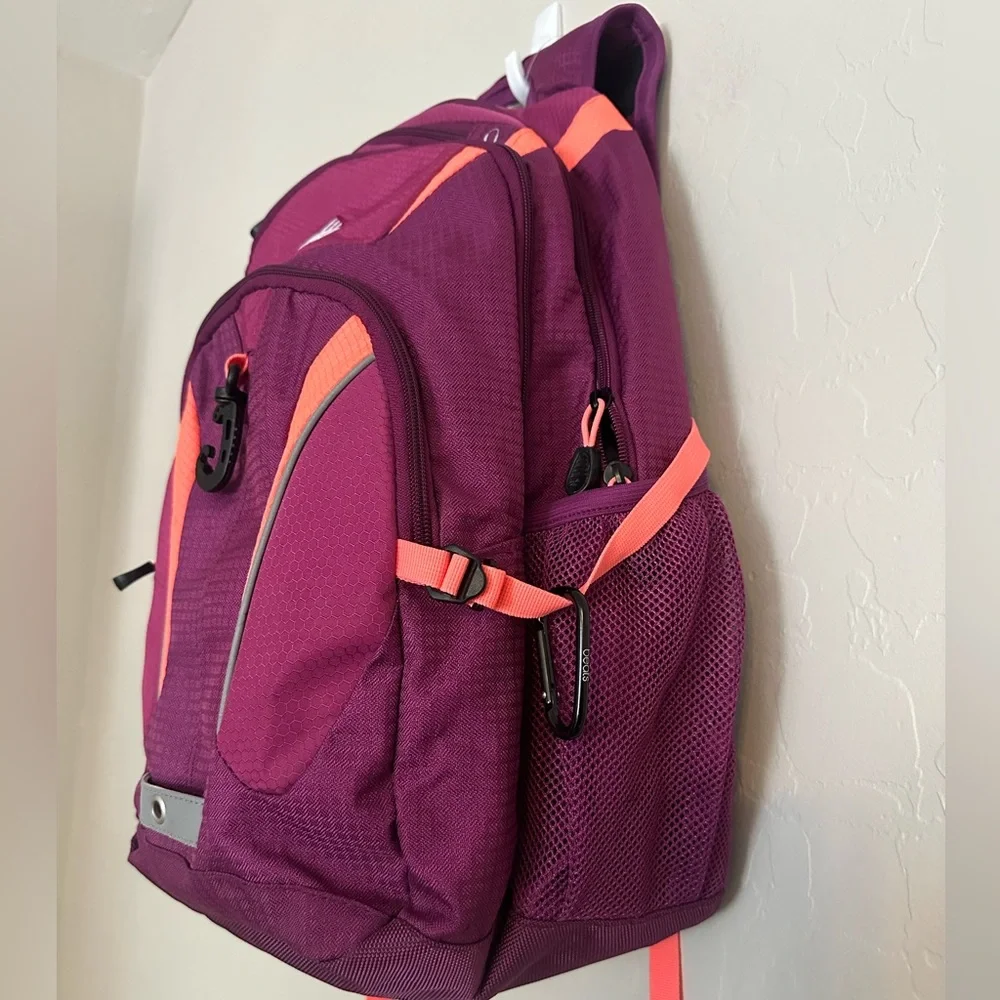 High Sierra 17” Laptop Backpack Padded Computer Student Work Magenta Pink